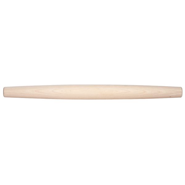 J.K. Adams Maple Wood Baking and Pastry French Rolling Pin for Pizza, Pie, Cookie Dough Roller, and More, 20.5" long x 1.75" diameter (COOP-FP1)