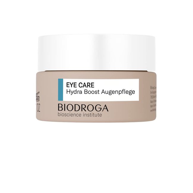 Biodroga straffende Augencreme mit Hyaluron und Koffein 15 ml – Antifalten Augenpflege Augengel Moisture Skincare Hydra Boost Bioscience Institut