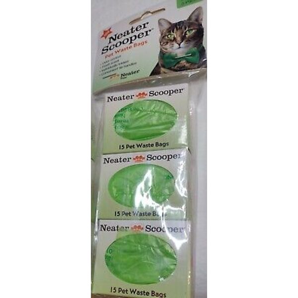 Neater Scooper Refill Bags Pet Waste Bags Odor Control Lot of 3x3