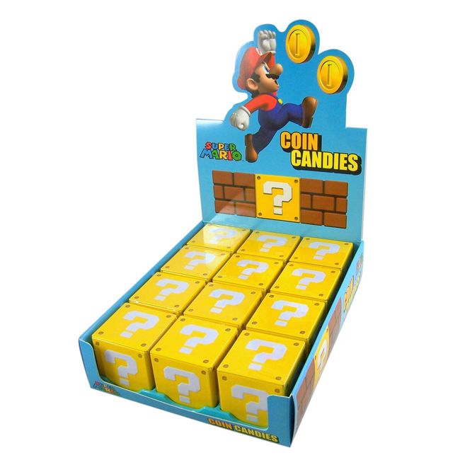 Nintendo Super Mario Question Mark Box Coin Candy - 12-box Case