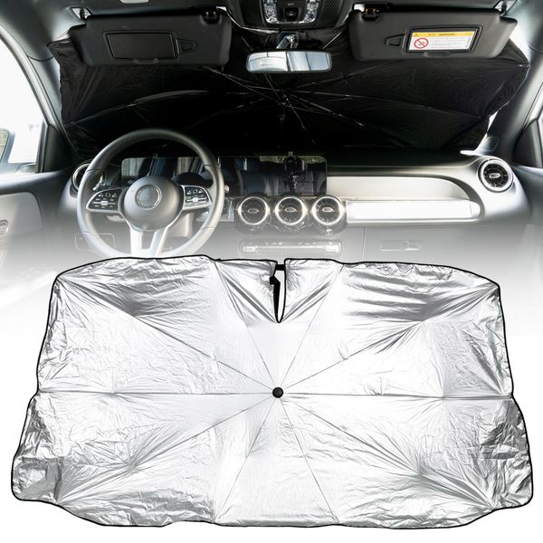 Car Front Windshield Sun Shade Foldable Umbrella Window Sunshade Visor Cover USA