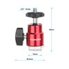 CAMVATE 1/4"-20 Mini-Kugelkopf und Blitzschuhadapter-3667