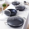 Le Creuset glass lid, Ø 22 cm, practical addition to the aluminum and cast iron range, screwed handle made of stainless steel