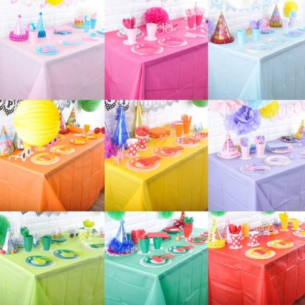 (Single color event tablecloth) Christmas Halloween Birthday