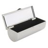Personalised Metal Lipstick Case with Mirror, Silver, Engraved Design