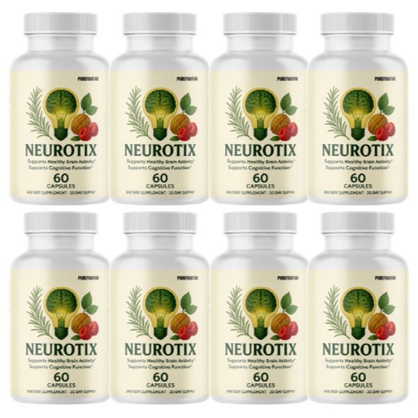 Neurotix Nutritional Supplement Support for Brain Function & Focus - 8 Bottles