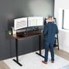 VIVO Dark Walnut 63" x 32" Table Top for Adjustable Standing Desk Frames