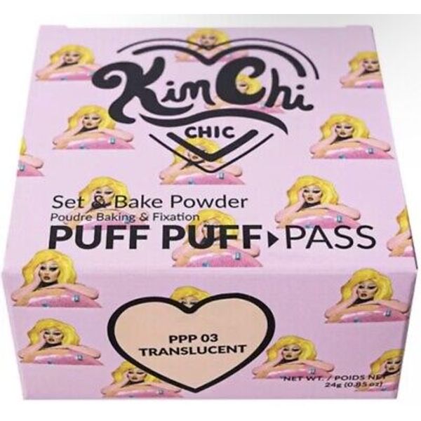 KIM CHI CHIC (PPP03) Translucent Powder Puff Puff Pass Set & Bake Powder Beauty