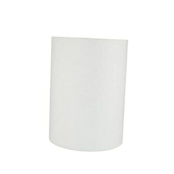 31261 Transitional Drum (Cylinder) Shaped Construction Lamp Shade in White,