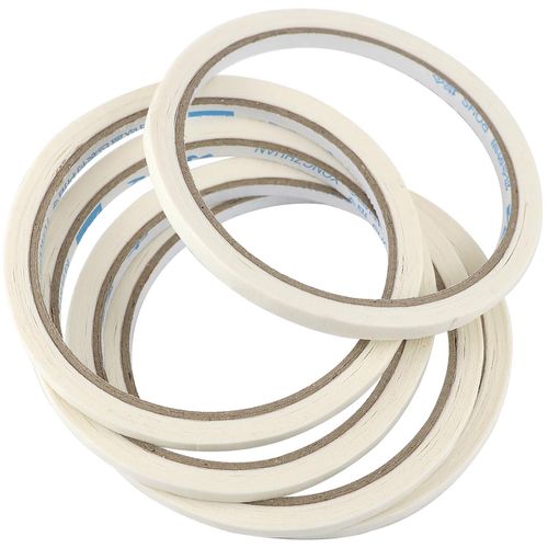 ZJIVQO 5 Rolls Nail Art Tape Nail Tape Stickers Nail Art Tips Guiding Tapes Striping Line Stickers Tape DIY Nail Art Decorations Tape for Girls Tiro Manicure Tools White Masking Tape