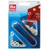 Prym Eyelets and Washers, Silver, Durchmesser 4 mm