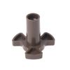 fivekim 2Pieces Universal Microwave Turntable Coupler Plate Support Stand Drive Cog Tools Microwave Timer Dark Gray