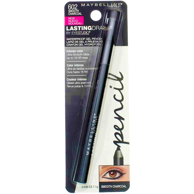Myb Es Lstng Drma Pncl 60 Size .04 O Maybelline Eye Studio Lasting Drama Eye Pencil 602 Smooth Carcoal .04oz
