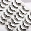 Newcally False Eyelashes Natural 3D Lashes Cat Eye Look Faux Mink Lashes Fluffy Strip 14 Pairs, Multipack