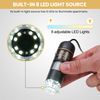 Amscope UTP200X003MP Digital 2MP USB Microscope, 10X-200X Magnification, Built-In Eight LED Light Source, Table Stand, Includes Software CD, Black