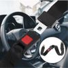 2PCS Universal Retractable 2 Point Car Lap Seat Belt Straps Adjustable Belt Kit