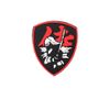 Copytec 3D Rubber Samurai Shield Patch Red Warrior Japan Airsoft Fighter 6 x 8 cm #26978