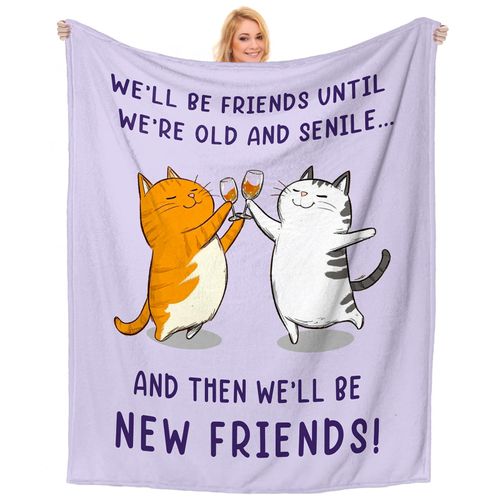 Best Friend Birthday Gifts for Women, Friendship Gifts for Women Friends, Graduation Christmas Birthday Gift for Best Friend Woman, Bestie, BFF, Soul Sister, Friendship Gift- Throw Blanket 60"x50"