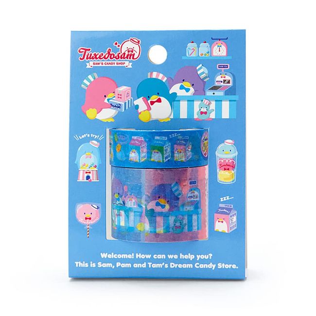 Sanrio 134601 Tuxedo Sam Masking Tape (Candy Shop)