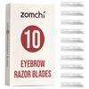 ZOMCHI Set of 10 Eyebrow Razor Replacement Blades