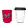 Red & Teal 8oz Runtz Mason Stash Jar by RE:STASH