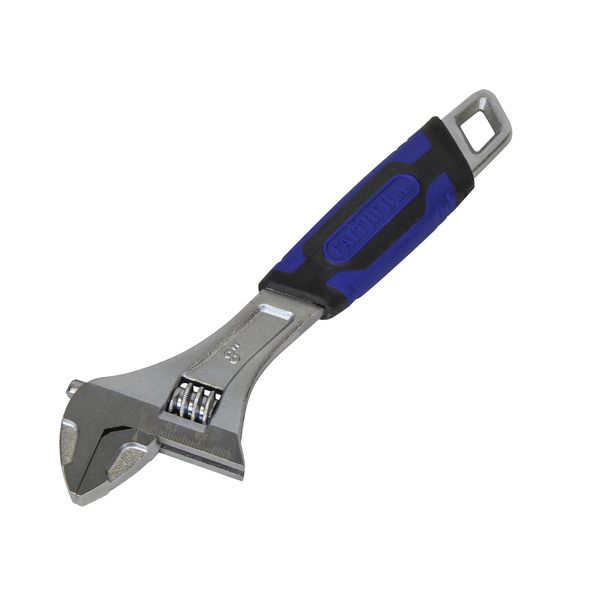 Faithfull FAIAS200C Soft-Grip Adjustable Spanner Wrench 200mm (8in)- 30mm Capacity