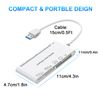 USB3.0 Multi Card Reader, High Speed SD/TF/CF/Micro SD/XD/MS 7-in-1 Memory Card Reader/Adapter/Hub for SD, CF, Micro SD, SDXC, Micro SDHC, Micro SDXC, MS Card, Windows/Mac OS/Android/Linux