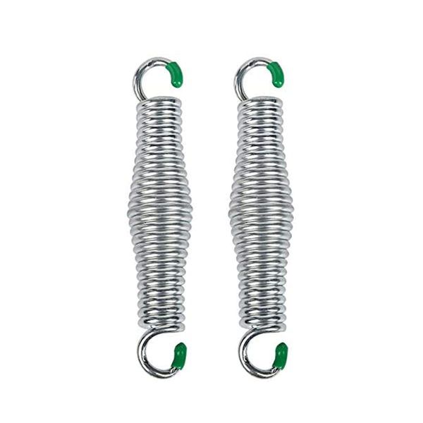 2PCS Hammock Chair Spring, Premium Porch Swing Springs Hold up to 1300lbs, Heavy-Duty Chrome Springs for Hanging Chairs, Ceiling Mount, Porch Swings, Punching Bag