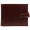 Visconti Leather Mens Tabbed Wallet Monza Collection (Brown)