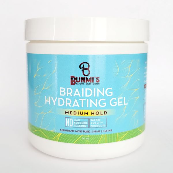 Generic Bunmi's Braiding Hydrating Gel, Medium Hold, 16 oz, Clear