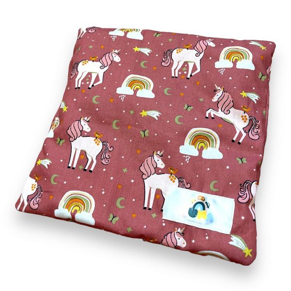 Kirschkernkissen Körnerkissen Wärmekissen Nackenkissen Einhorn Einörner Pink Rosa Erwachsene Kinder Babys Kirschkerne
