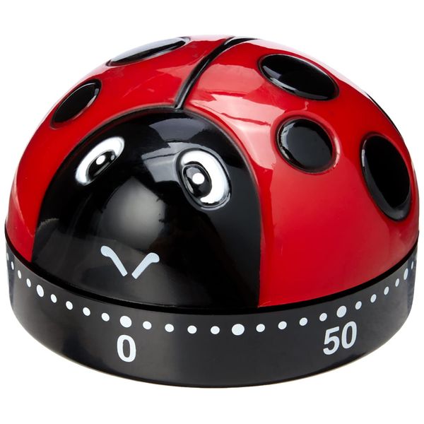 Judge Ladybird Kitchen Timer TC301 60 Minute Wind Up Cooking Timer - 1 Year Guarantee