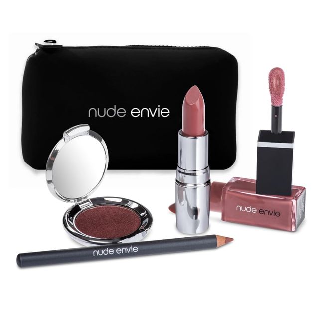 nude envie The Risqué Gift Collection - The Most Beautiful and Popular Gift Set for Everyone, Makeup Combo Pack (Risque, Miracle, Fearless, Timeless)