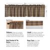VHC Brands Rustic & Lodge Kitchen Window Curtains-Wyatt Tan Bedding Accessory, 16x72