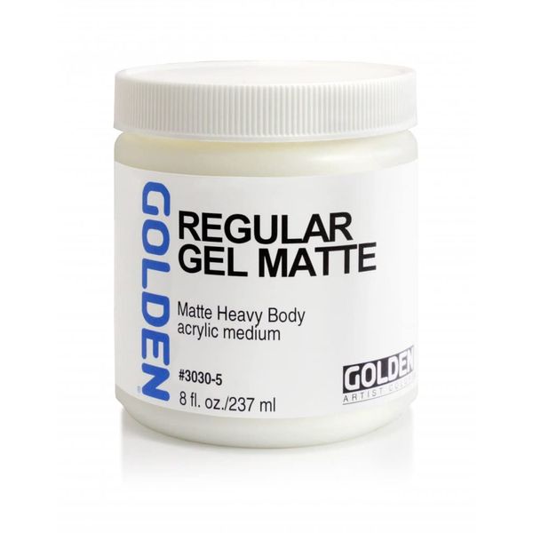 Golden Regular Matte Gel Medium-8 ounce