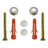 Masidef T364700 Plumbing Fixing Kit, White, Pack of 2