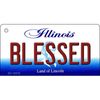 Blessed Illinois State License Plate Tag Key Chain KC-10313