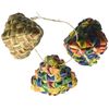 Planet Pleasures 3 Count Woven Diamond Foot Toy, Small