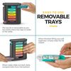 Stackable Pill Box Organizer 7 Day 4-Times A Day Weekly Medicine Dispenser