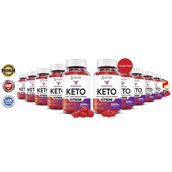 Transform Keto Extreme ACV Gummies 2000MG Apple Cider Vinegar 600 Gummys