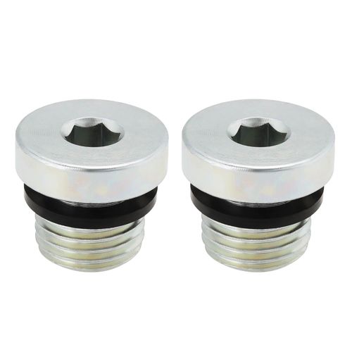Create idea 2Pcs M14x1.5mm Carbon Steel Sealing Plug with Rubber Gasket Inner Hexagonal Water Pipe Plug Used for Sealing Hydraulic Oil Pumps Pipeline Sealing and Blockage