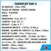COBI Historical Collection WWII Yakovlev Yak-3 Plane
