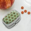 Muddy Dog Paw Print Pattern Rectangle Pill Case Trinket Gift Box