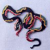 Pattern Snake Embroidered Badge Iron On Sew On Patch