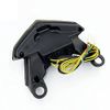 MZS Motorcycle Tail Light LED Turn Signal Blinker Integrated Smoke Compatible with ZX6R ZX-6R 2013-2018 | Z125 Pro 2017-2021 | Z800 2013-2017