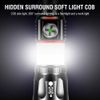 Magnetic LED Tactical Flashlight Torch Work Light Zoomable Rechargeable LampCamp