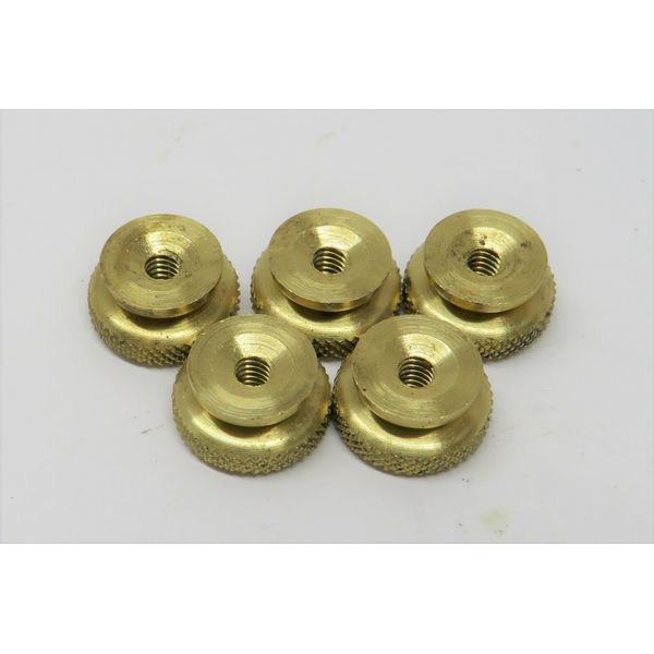 5 brass 5/40 thread 7/16 OD Early Champion Spark Plug Thumb Nuts Gas Engine #002