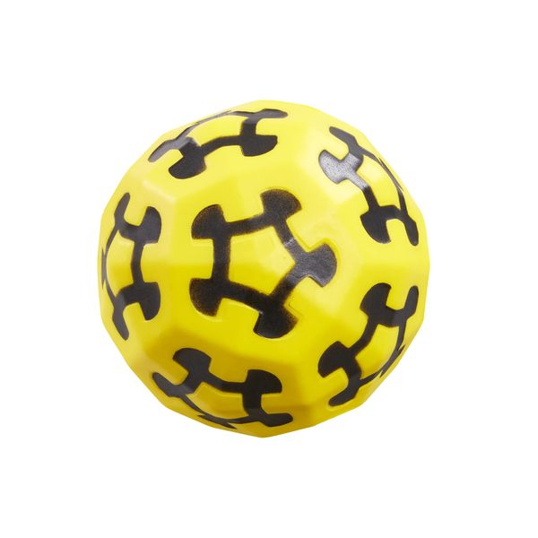 Wahu Sonic Shock Ball, Bounces up to 60' in The Air, 2.7" Ultra-Bounce Foam Outdoor Throw and Catch Ball for Kids Ages 5+, Yellow