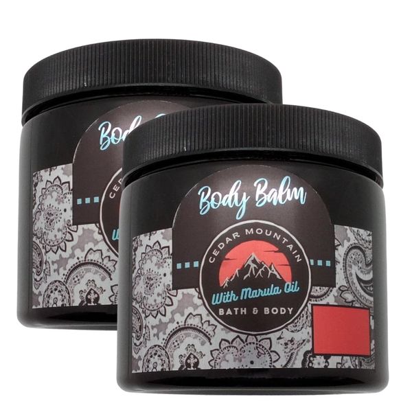 Cedar Mountain Dragon Fruit & Hibiscus Scented Body Balm with Marula Oil, 16 Oz (2 Pack)