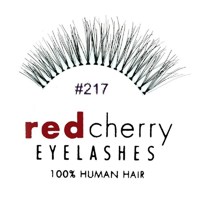 Red Cherry False Eyelashes #217 (Pack of 3 Pairs)